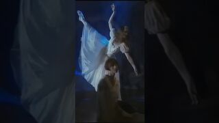 BALLERINA in a musical video shows off her FLEXIBLE ballet legs in TIGHTS [VINTAGE]