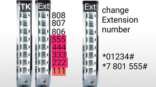 PABX flexible Extension Numbering