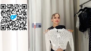 See-through Try On Haul | Transparent Lingerie At the mall l Dressing room