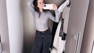 4K Transparent Clothes 2024 Try on Haul with Emilia