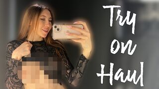 [4K] Transparent Clothes Try-on Haul with Olga Kiss (2024)