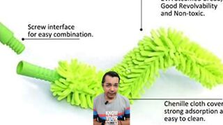 Fezda Fan Cleaner Brush with Long Rod Flexible Fan Cleaning Mop Microfiber @knowyourproducts9