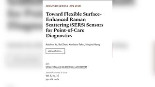 Toward Flexible Surface‐Enhanced Raman Scattering (SERS) Sensors for Point‐of‐Care Di... | RTCL.TV