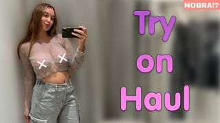 [4K] Exploring Transparent Clothes | See through Try on Haul