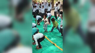 Rajasthan sarkar ke aadesh ki palna me surye ???? namaskar ???? #yoga #education #rajasthan #schoollife