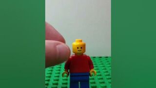 Stretching A LEGO Minifigure's Head. Satisfying Stop Motion #stopmotion #lego #satisfying #shorts