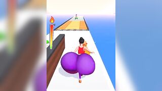 Twerk Squeezy Girl Run 3d Game Funny Gameplay #shorts #funny #fingerrunner3d @cocohindiyt