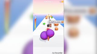 Game andriod twerk run funy #shorts #azscreenrecorder #twerkrun #gameandroid #shortvideo #gamelucu