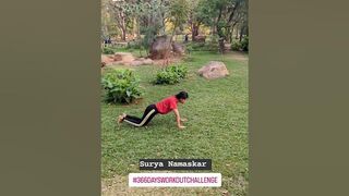DAY 56 | #366daysworkoutchallenge Ankita Bishnoi #suryanamaskar #yoga #yogashorts #motivation #fit