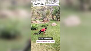 DAY 56 | #366daysworkoutchallenge Ankita Bishnoi #suryanamaskar #yoga #yogashorts #motivation #fit