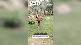 DAY 56 | #366daysworkoutchallenge Ankita Bishnoi #suryanamaskar #yoga #yogashorts #motivation #fit