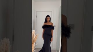 DRESS TRY ON HAUL ????#blackdress #tryon #tryonhaul2024