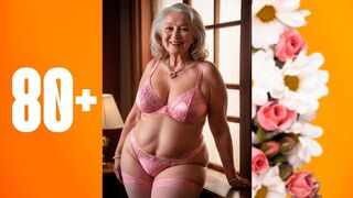 Natural Older Woman Over 80 Attractively Dressed Classy | Lingerie Сollection 17