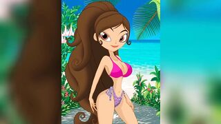 Cartoon girls bikinis part 37