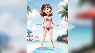 Cartoon girls bikinis part 32