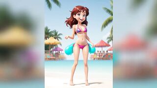 Cartoon girls bikinis part 32