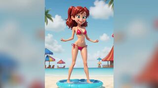 Cartoon girls bikinis part 26