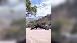 Yoga on the Ganga Ghat # #yogaurmi #urmiyogaacademy #yogateacher #yogaasana #fitness #yoga #yogapose