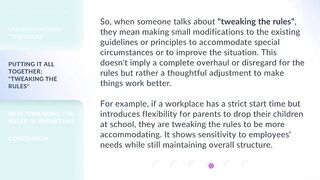 Understanding "Tweaking the Rules": A Guide to Flexible Adjustments