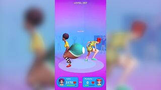 Twerk Run | Funny Game | Twerk Race 3D Running Game | Android Gameplay (Level 205 To 207)