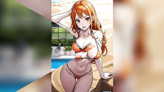 Sexy anime girls in bikinis