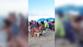 Tropical paradise at Leblon Beach and Bikini Girls dancing in sunset #beach #bikinis #summer #9