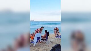 Tropical paradise at Leblon Beach and Bikini Girls dancing in sunset #beach #bikinis #summer #9