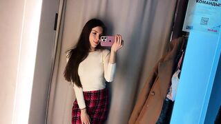 [4K] Transparent Clothes | See-Through Try on Haul in Fitting Room