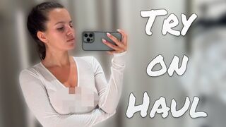 See Through Lingerie Try On Haul | Transparent Lingerie Try On with Katrin