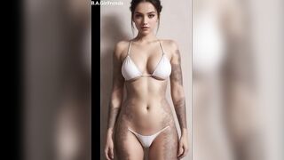 4K AI ART LookBook - Tatoo Lingerie - BUTT - 문신 란제리 ~ タトゥー ランジェリー ~#aibeauty #aiart #ailady #girl