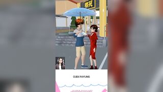 Yoga nangis jadi ojek payung waktu gak hujan #shorts #sakuraschoolsimulator