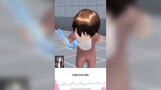 Yoga nangis jadi ojek payung waktu gak hujan #shorts #sakuraschoolsimulator