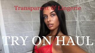 [4K] Lingerie & Transparent Clothes | Try On Haul at the Shopping Centre with Meg | 2024