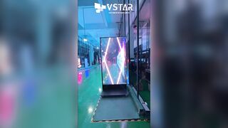 VSTAR transparent flexible led film display #leddisplay #vstarled #flexibleled #ledfilmdisplay