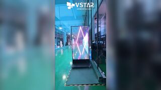 VSTAR transparent flexible led film display #leddisplay #vstarled #flexibleled #ledfilmdisplay