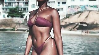 Benefits of dark pigment beautiful thick black girls in bikinis #BlackGirlMagic #MelaninQueens