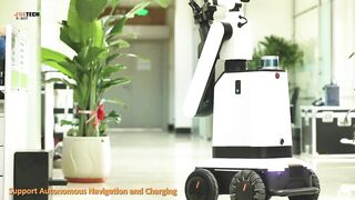 Foxtech MH3000 Customized Outdoor Security Robot with Flexible Arm and Sensing System