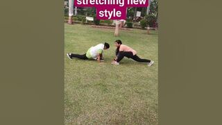 thighs stretching exercise new style #shrots #fitness