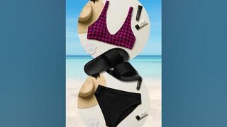 Black bikini sets and separates - from personalized to mix and match bikinis with matchy slides