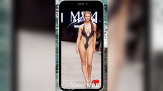 Megan Mae's Swim Show Highlights ???? #runway #fashion #miami #mfw #bikinis #miamifashionweek #slowmo