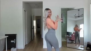 TIGHT LEGGINGS TRY ON HAUL ｜ Maddie Price #009