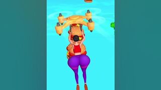 twerk race 3d bigg bum after eating burgers ???? Funny animation ???? #viral #shorts 29 Lavel