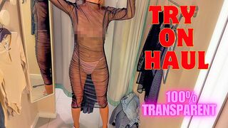 [4K] Transparent Try on Haul with Amy | Dressing Room