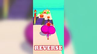 Twerk gaming race best 3d game play video || Reverse ◀️ #shorts #viral #youtubeshorts #trending