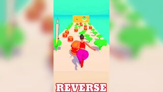 Twerk gaming race best 3d game play video || Reverse ◀️ #shorts #viral #youtubeshorts #trending