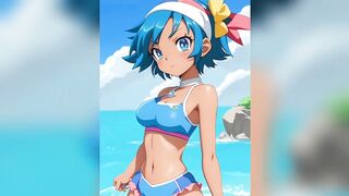 Sweet, hot and sexy anime girls in bikinis