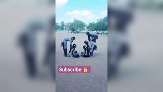 yoga step by students on shik shak shok #song #trending #viral #shortsviral #shortsvideo #short