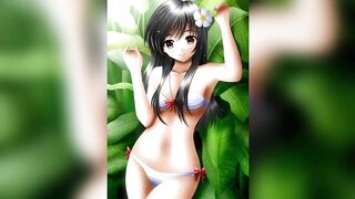 Sweet, hot, and sexy anime girls in there bikinis as super models