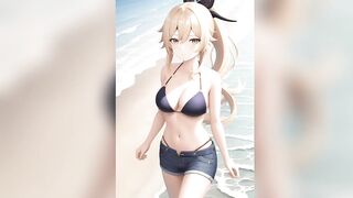 Sweet, hot, and sexy anime girls in there hot and sexy bikinis as super models