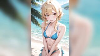 Sweet, hot, and sexy anime girls in there hot and sexy bikinis as super models